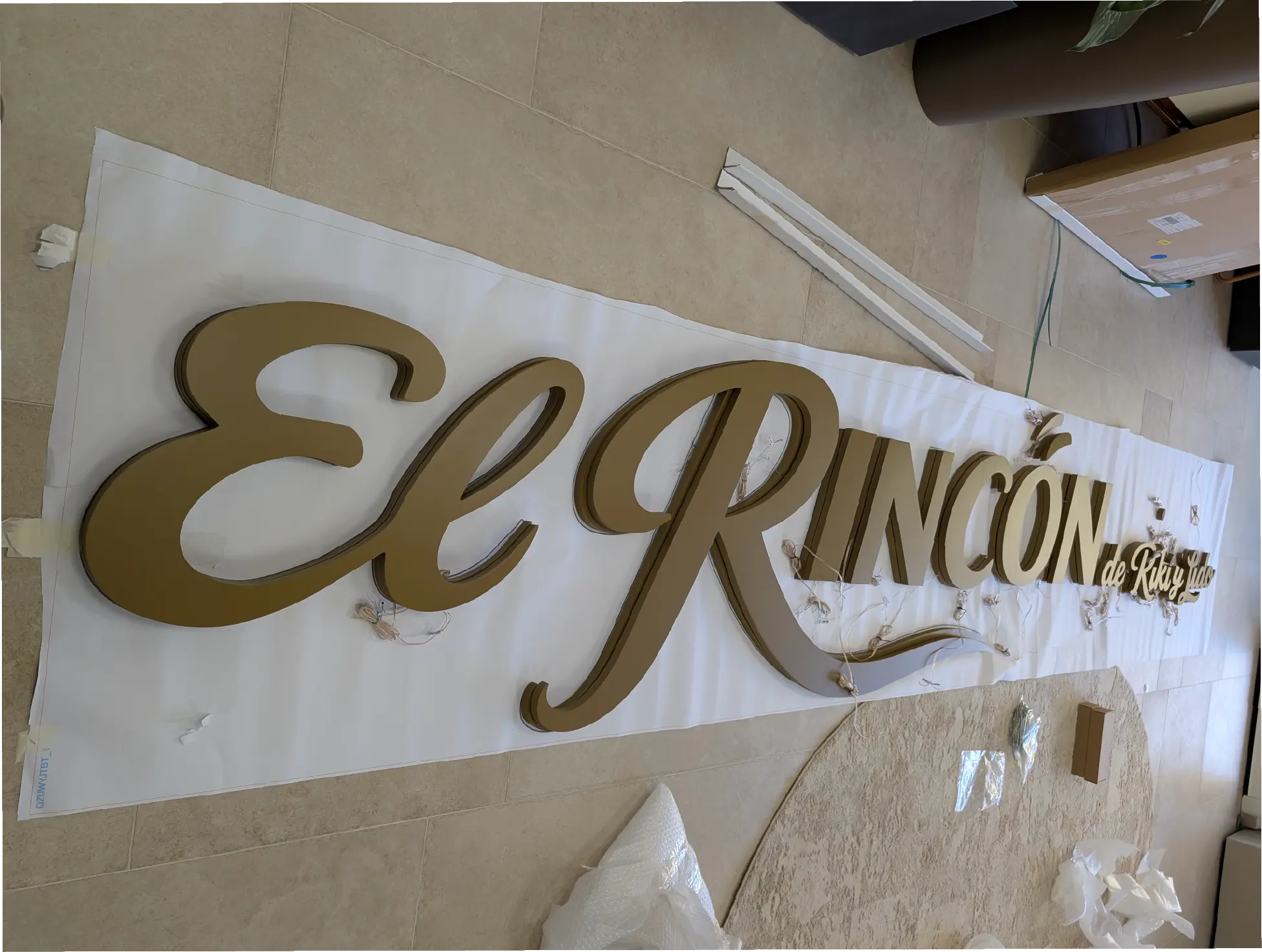 Letras corpóreas El Rincón — Arcoirisprint